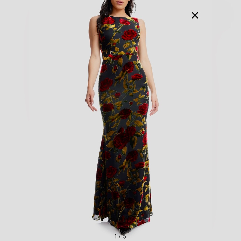 Dress the Population Cherilyn Velvet Mermaid Gown - Picture 4 of 13